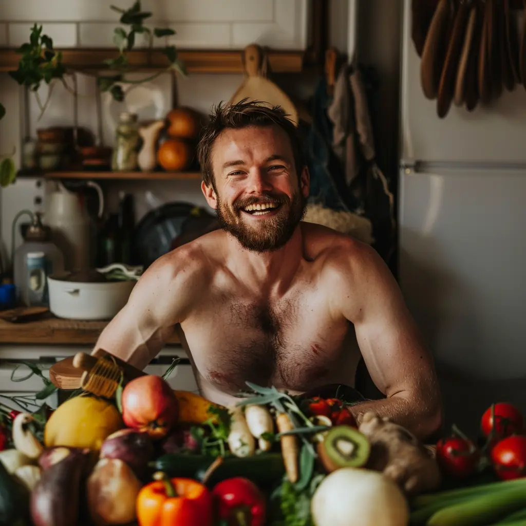 Un homme de 40 ans en pleine forme grâce à une alimentation saine